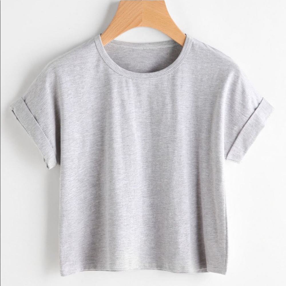 Cuffed Crop T-shirt